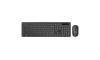 Promate ProCombo-13 Wireless Keyboard and Mouse Combo with Adjustable 1600 DPI, Slim Profile Quiet Keys with Arabic Characters